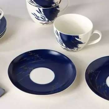 Сервиз чайный Доляна Ternura, 12 предметов: 6 чашек 250 мл, 6 блюдец d=15 см, фарфор