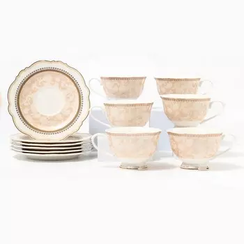 Сервиз фарфоровый чайный, 12 предметов