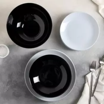 Сервиз столовый Diwali Black/Granit, 19 предметов