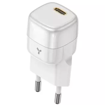 Сетевое зарядное устройство Accesstyle Grape 20WC, USB-C, 3А, 20 Вт, быстрая зарядка, белое