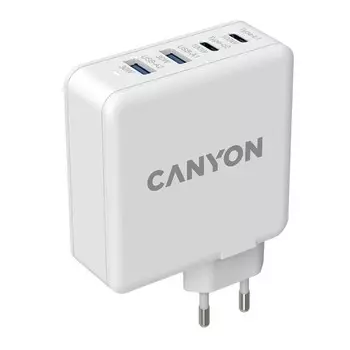 Сетевое зарядное устройство Canyon H-100, 2 USB/3 USB-C, 100Вт, GAN, быстрая зарядка