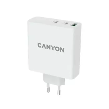 Сетевое зарядное устройство Canyon H-140-01, USB/ USB-C, 140Вт, 5А, GAN, быстрая зарядка