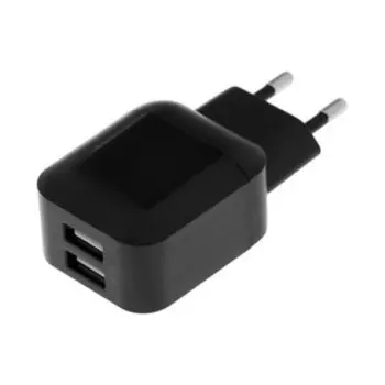 Сетевое зарядное устройство Defender EPA-13, 2 USB, 2.1 А, черное