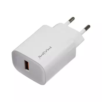 Сетевое зарядное устройство Maimi C105, USB, 3 А, 22,5 Вт, PD, белое