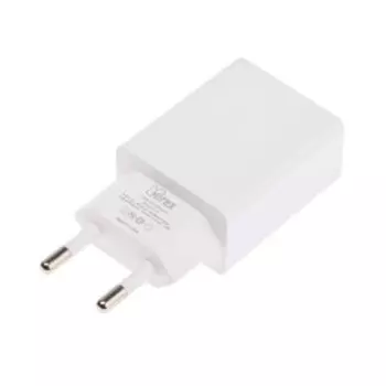 Сетевое зарядное устройство Mirex U16i, USB, 2.4 А, кабель Lightning, 1 м, белое