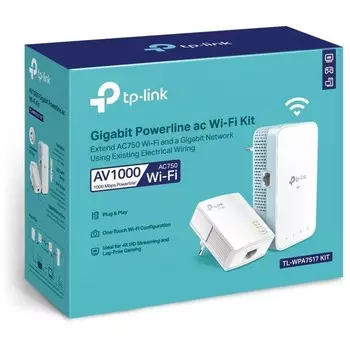 Сетевой адаптер Powerline TP-Link TL-WPA7517 KIT AV1000 Gigabit Ethernet (упак.:2шт)