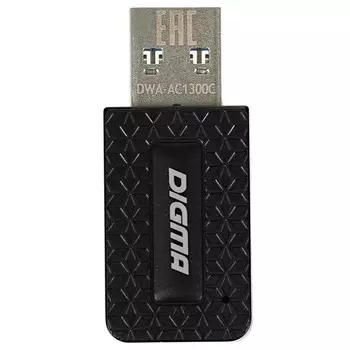 Сетевой адаптер WiFi Digma DWA-AC1300C AC1300 USB 3.0 (ант.внутр.) 1ант. (упак.:1шт)