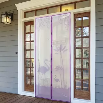 Сетка антимоскитная на магнитах «Фламинго», 90×210 см