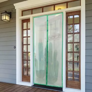 Сетка антимоскитная на магнитах «Кактусы», 90×210 см