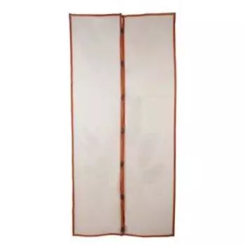 Сетка антимоскитная на магнитах «Тропические листы», 100×210 см, цвет коричневый МИКС