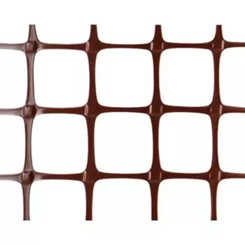 Сетка для подзаборного пространства, 0.5 × 20 м, ячейка 20 × 20 мм, цвет коричневый