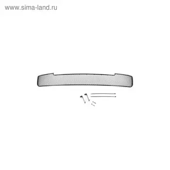 Сетка на бампер внешняя для Lada Granta седан, 2011-2014, черн., 15 мм