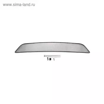 Сетка на бампер внешняя для MITSUBISHI Pajero Sport 2010-2013, черн., 15 мм