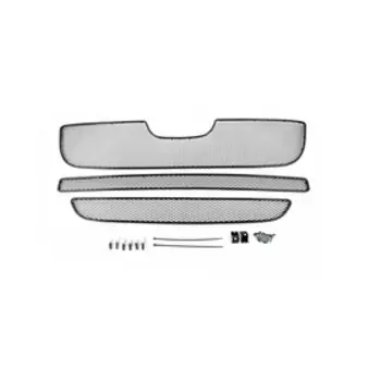 Сетка на бампер внешняя для Peugeot Boxer 2007-2014, 3 шт, черн., 15 мм