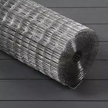 Сетка оцинкованная, сварная, 1,5 × 25 м, ячейка 12,5 × 25 мм, d = 1,6 мм, металл