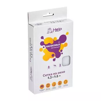 Сетка противомоскитная с крепежной лентой 130*150 см