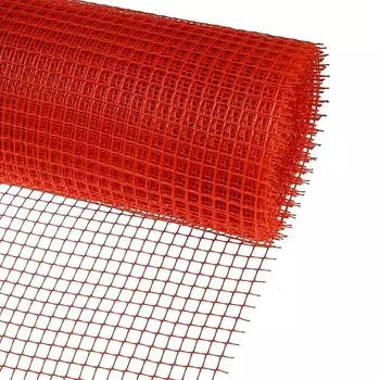 Сетка садовая, 1 20 м, ячейка ромб 15 15 мм, пластиковая, оранжевая, Greengo