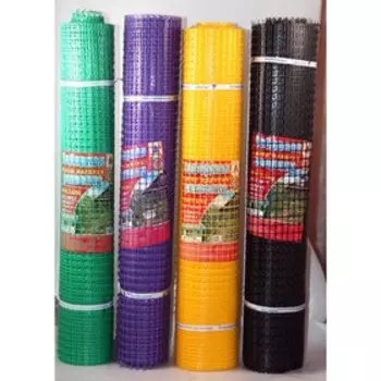 Сетка садовая, 1 × 20 м, ячейка квадрат 2 × 2 см, зелёная