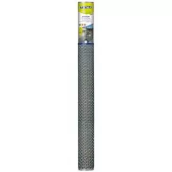 Сетка садовая, 1 × 5 м, ячейка 3 × 3 см, пластик, серебристая, Exagon