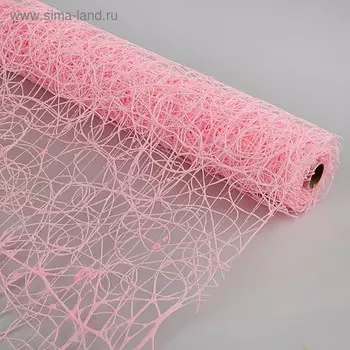 Сетка сизаль премиум, BOZA, светло-розовый, 0,53 x 4,5 м