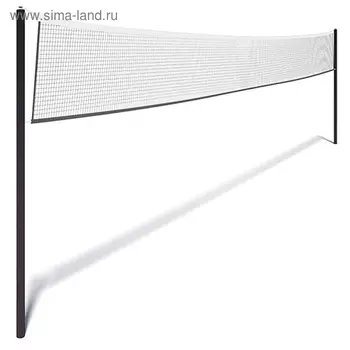 Сетка волейбольная ONLYTOP с тросом, ячейка 1212, нить 1,5 мм, кант сверху