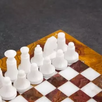 Шахматы «Элит», доска 20х20 см, оникс