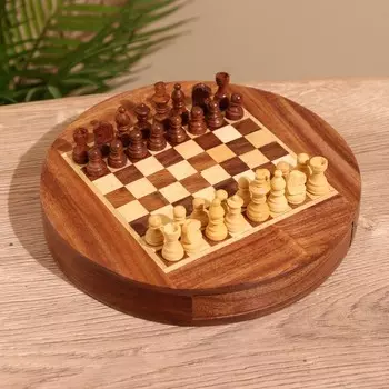 Шахматы магнитные, 20.520.53.5 см, дерево шишам