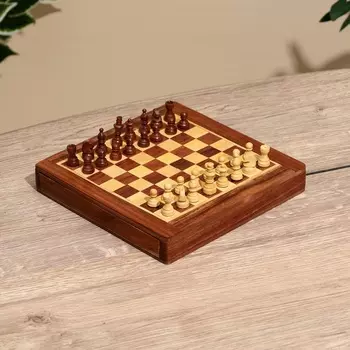 Шахматы магнитные, 20.520.53.5 см, дерево шишам