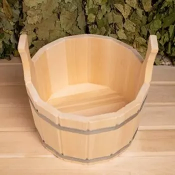 Шайка для бани и сауны 9 л, липа, нержавеющий обруч, «Добропаровъ»