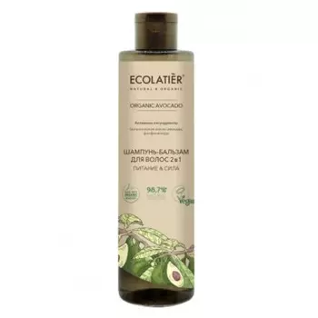 Шампунь-бальзам для волос Ecolatier «Питание & сила», 2 в 1, 350 мл