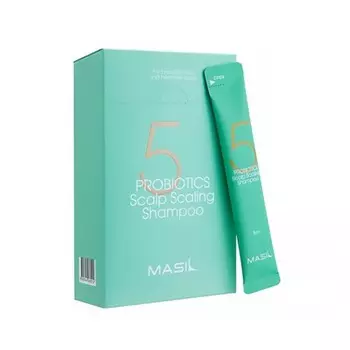 Шампунь для глубокого очищения кожи головы 5 probiotics scalp scaling shampoo, 20x8 мл