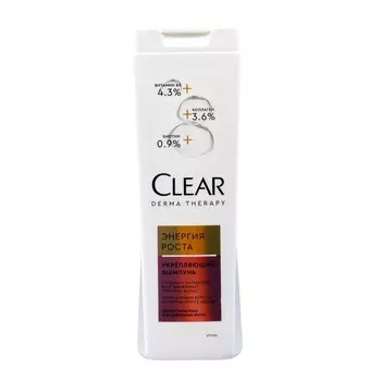 Шампунь для волос Clear Vita Abe Энергия роста, 380 мл