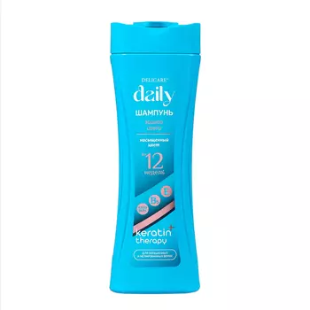 Шампунь для волос Delicare Daily кератин и защита цвета, 600 мл