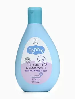 Шампунь для волос и тела детский Bebble с экстрактом лаванды, 200 мл