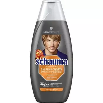 Шампунь для волос Schauma «Энергия спорта», для мужчин, 380 мл