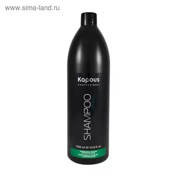 Шампунь для всех типов волос Kapous Professional, с ароматом ментола 1000 мл