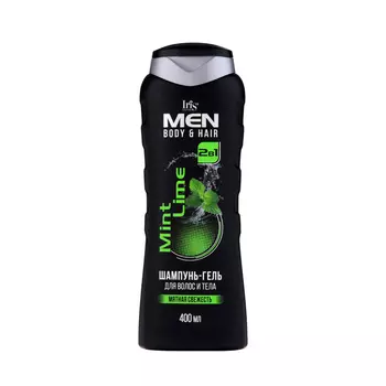 Шампунь-гель для волос и тела Iris Cosmetic Men Mint Lime, 400 мл
