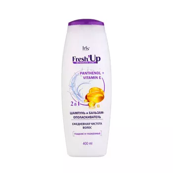 Шампунь и бальзам-ополаскиватель для волос Iris Cosmetic Fresh Up, 2 в 1, 400 мл