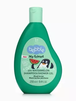 Шампунь и гель для душа 2в1 My Friend Bebble с ароматом арбуза, 250 мл