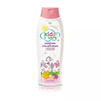 Шампунь и гель для душа для детей Iris Cosmetic Kids Care, с ромашкой и лавандой, 400 мл