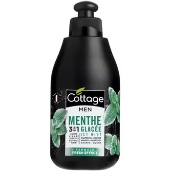 Шампунь и гель для душа для мужчин Cottage Men Icy Mint Fresh Effect «Освежающая мята», 250 мл