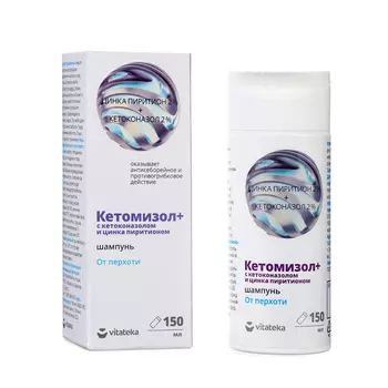 Шампунь от перхоти Кетомизол + цинк «Витатека», 150 мл