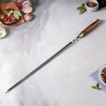 Шампур армянский "Звери", премиум, 70 см х 3 мм, рабочая часть 50 см, микс