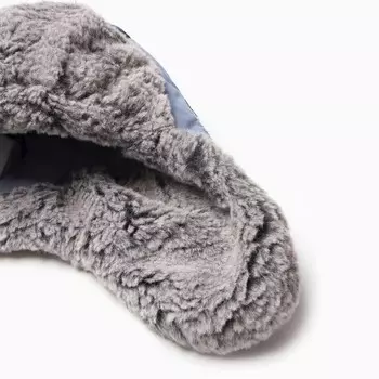 Шапка "Бони" для мальчика, цвет синий/серо-голубой, размер 48