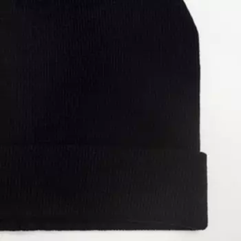 Шапка детская, цвет чёрный, размер 50-52