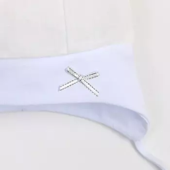 Шапка детская, цвет белый, размер 40-42