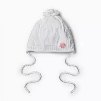 Шапка детская, размер 42-44, белая