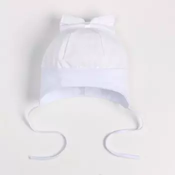 Шапка детская, размер 42-44, белая