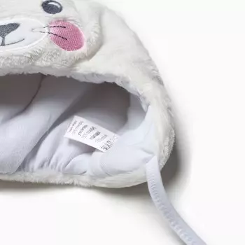 Шапка детская, цвет белый, размер 44