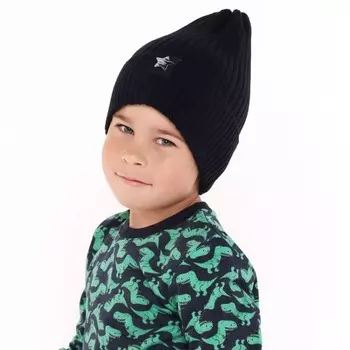 Шапка детская, размер 48-52, чёрная